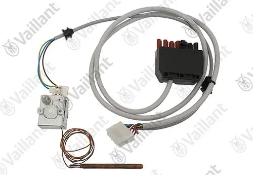 Kabelbaum von Vaillant mit Anschlüssen, einschließlich Temperaturfühler und Steuereinheit, ideal für Heizungsanwendungen.